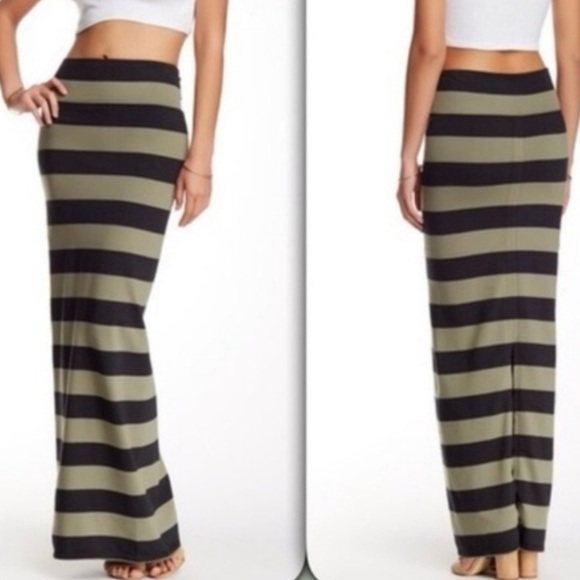 Free People Skirts Free People Rugby Stripe Column Maxi Skirt Xs